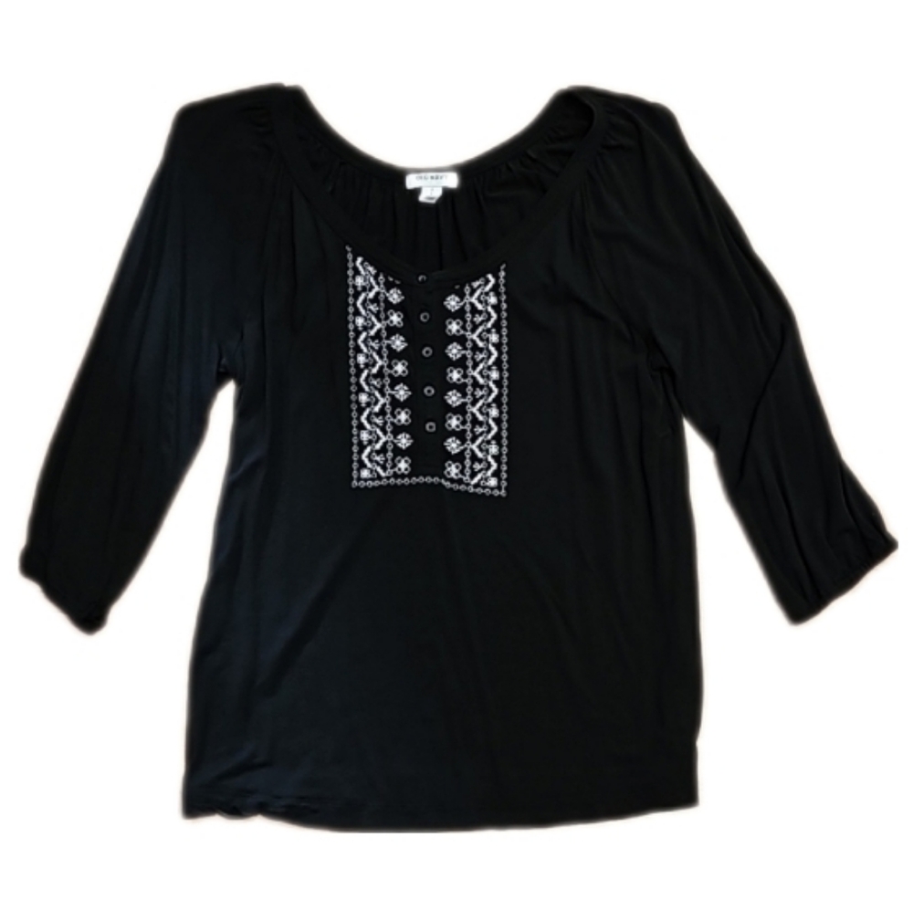 Old Navy embroidered tunic Top S